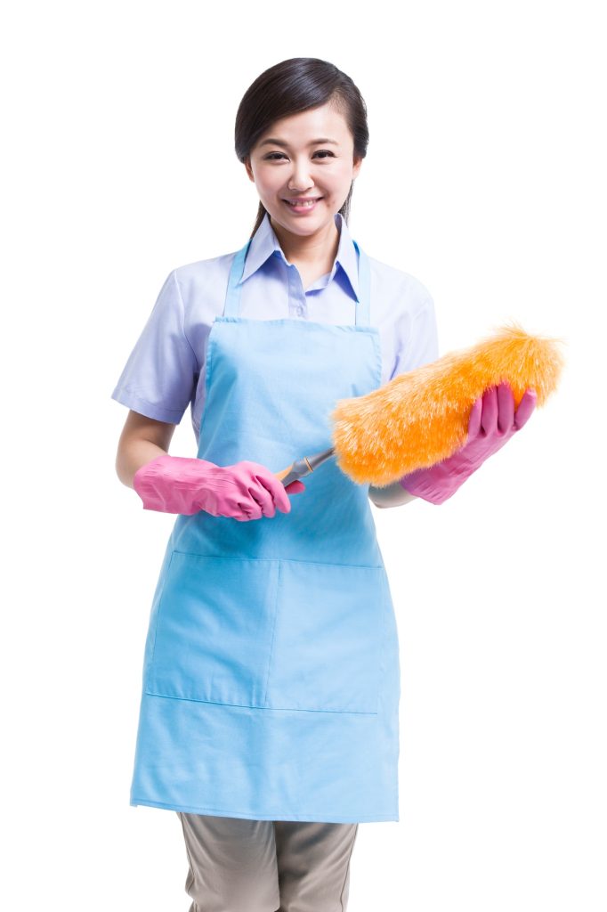 Janitorial staff cleaning